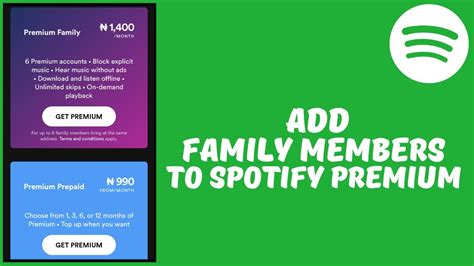 wie wird spotify family kontrolliert|Premium Family Terms